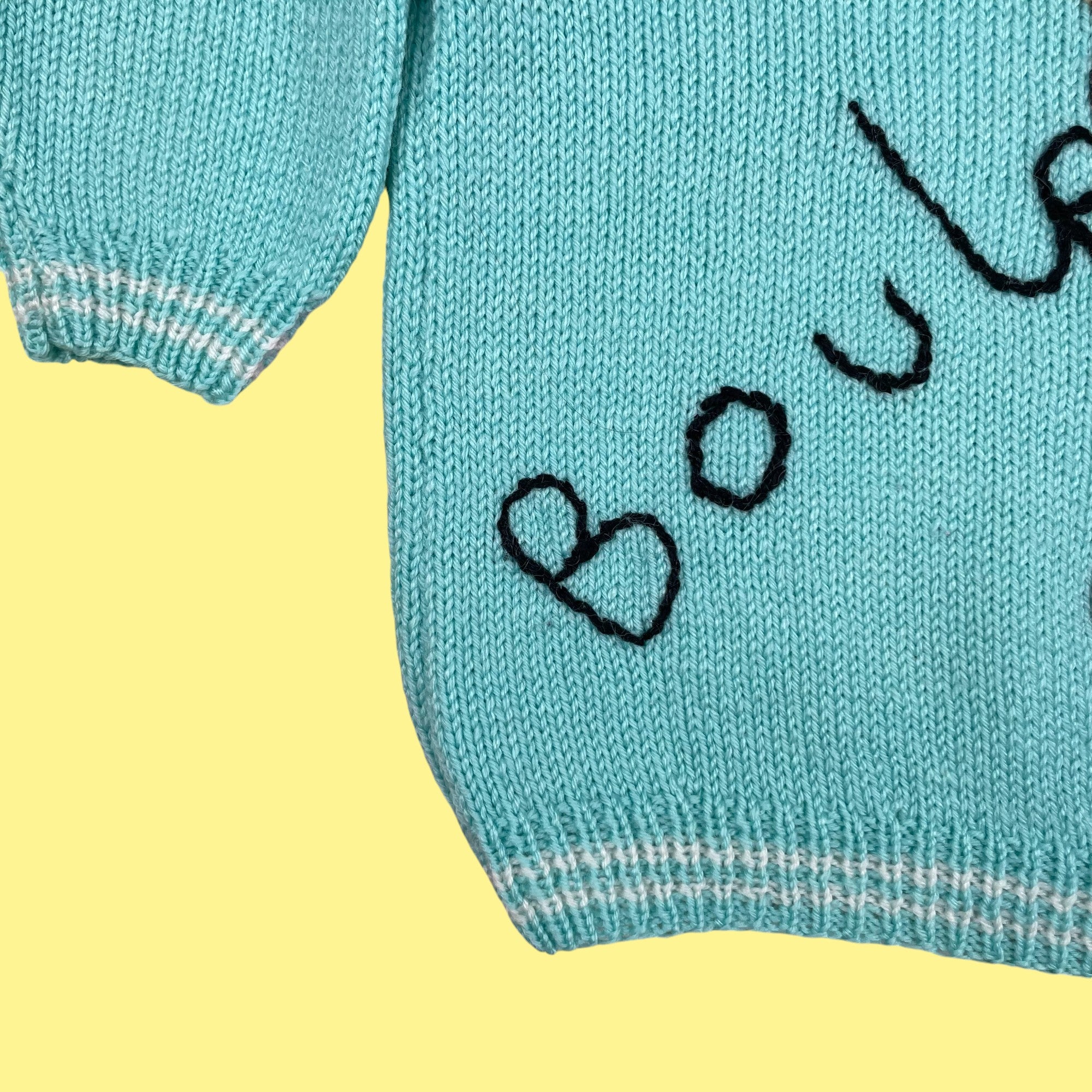 Pull fait main Boule et Bill 3 ans