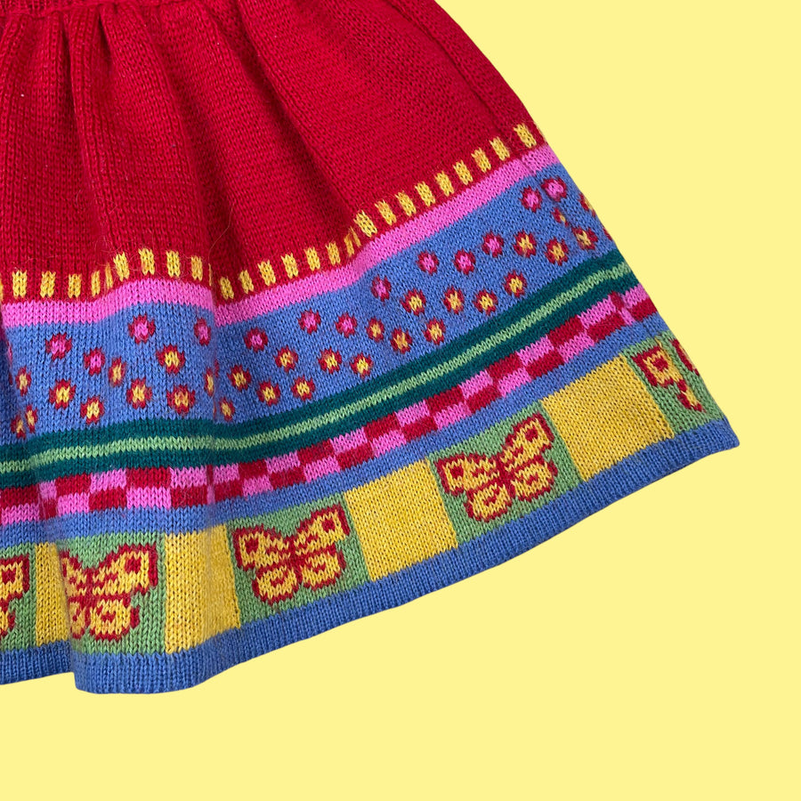 Jupe maille vintage 3 ans