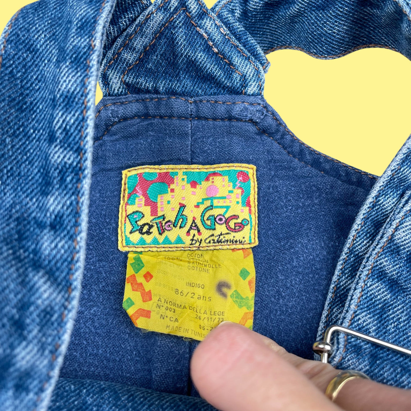 Salopette jean Catimini vintage 2 ans