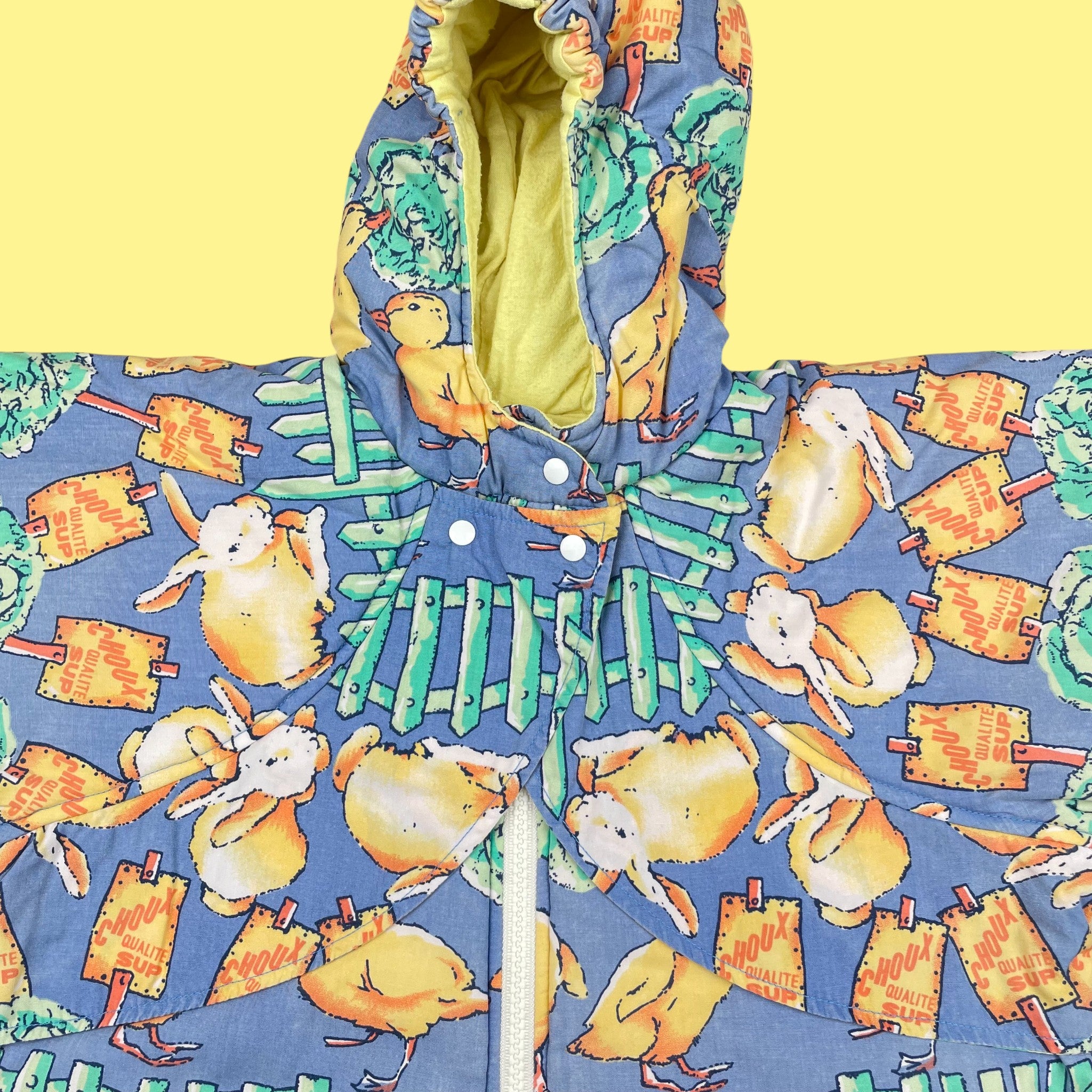 Combi-pilote vintage poussins lapins 6 mois