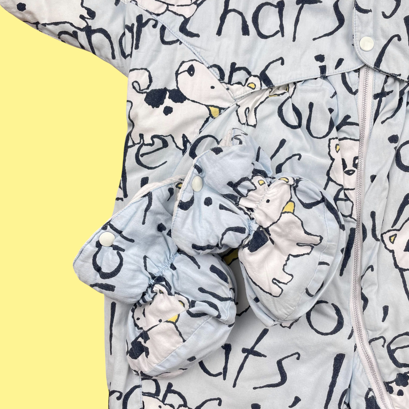 Combi-pilote chiens vintage 3-6 mois