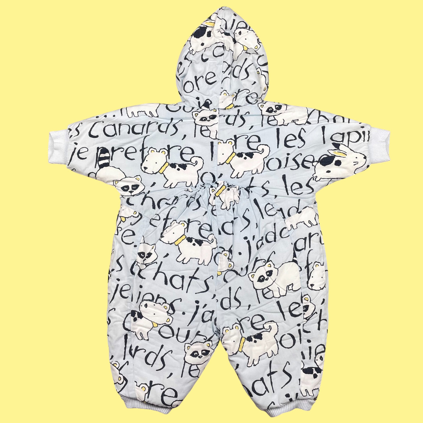 Combi-pilote chiens vintage 3-6 mois