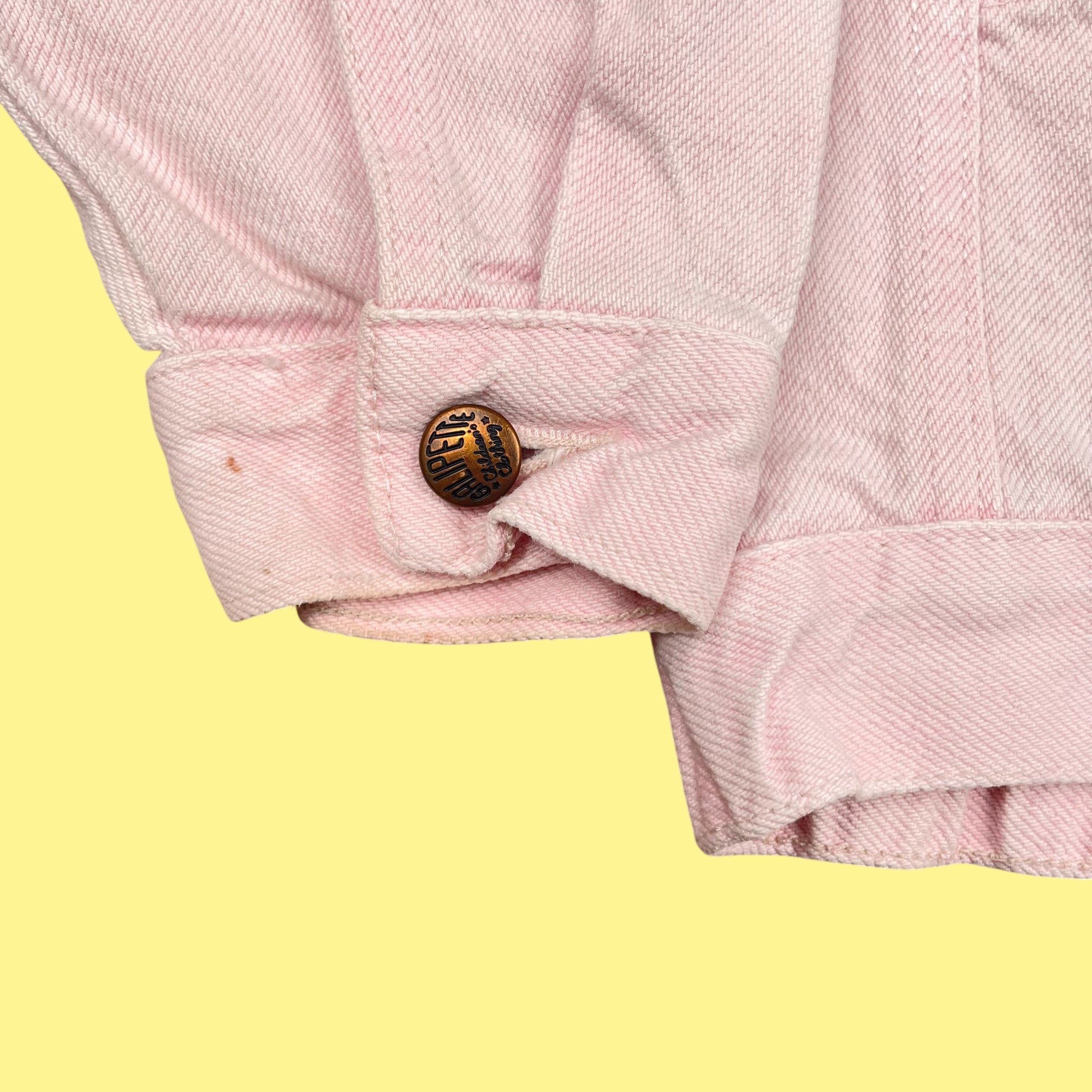 Veste jean fleurs 3-4 ans