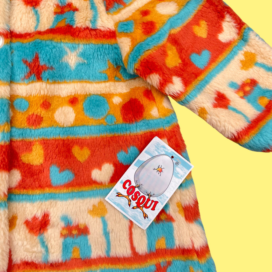 Manteau fausse fourrure vintage 12 mois à 2 ans