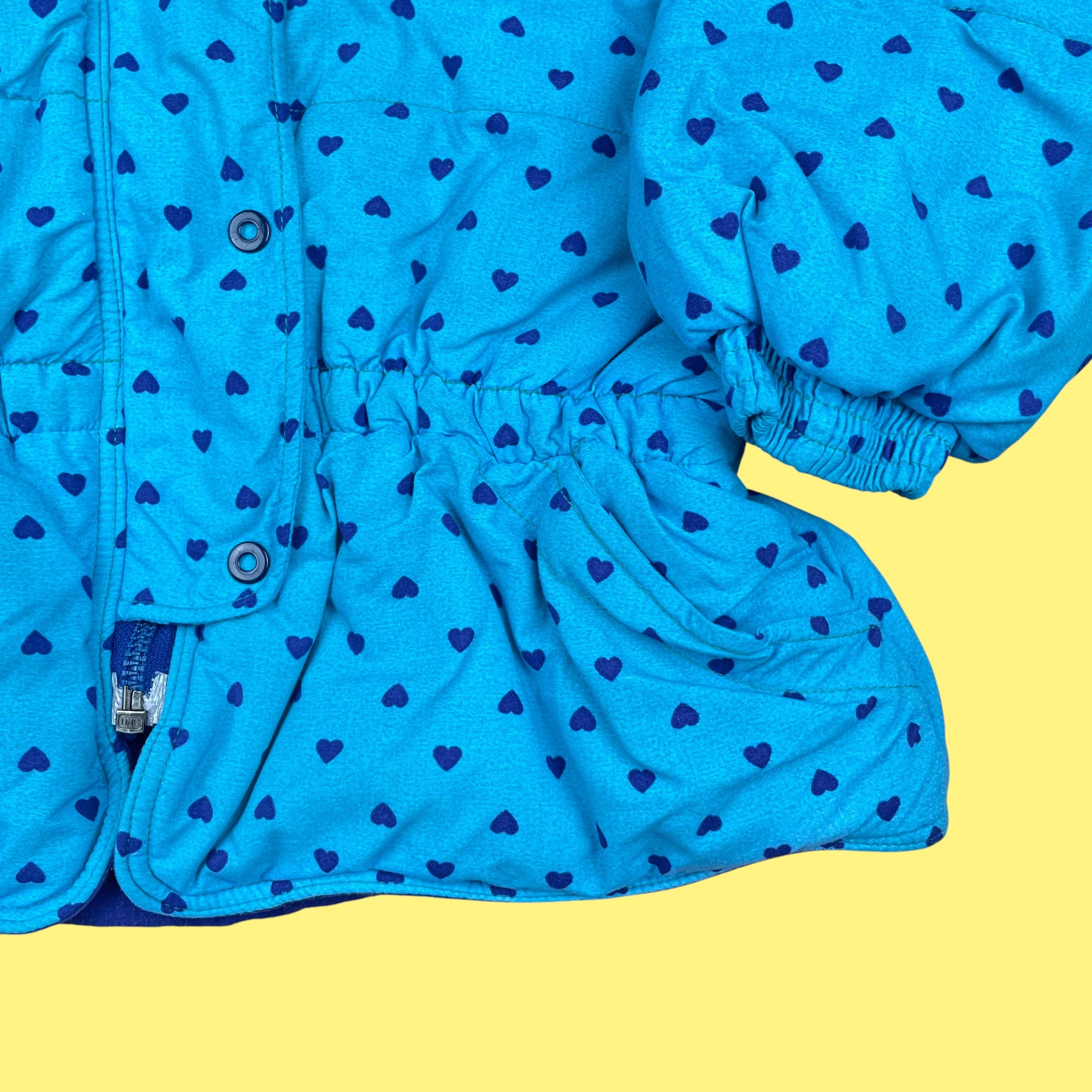 Manteau coeurs vintage 4-5 ans