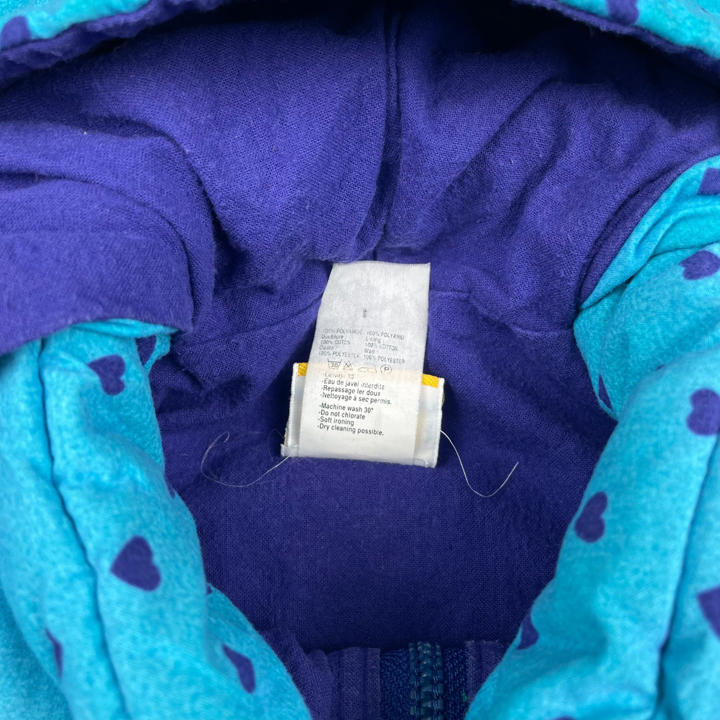 Manteau coeurs vintage 4-5 ans