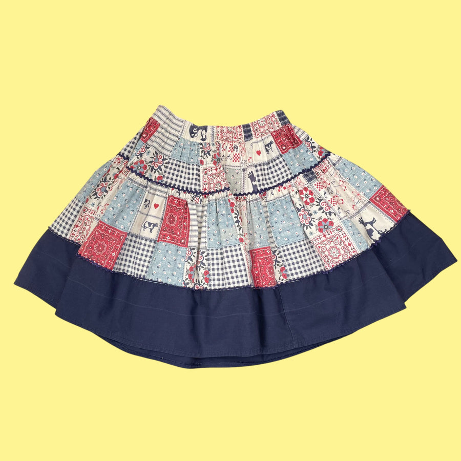 Jupe patchwork 8 ans