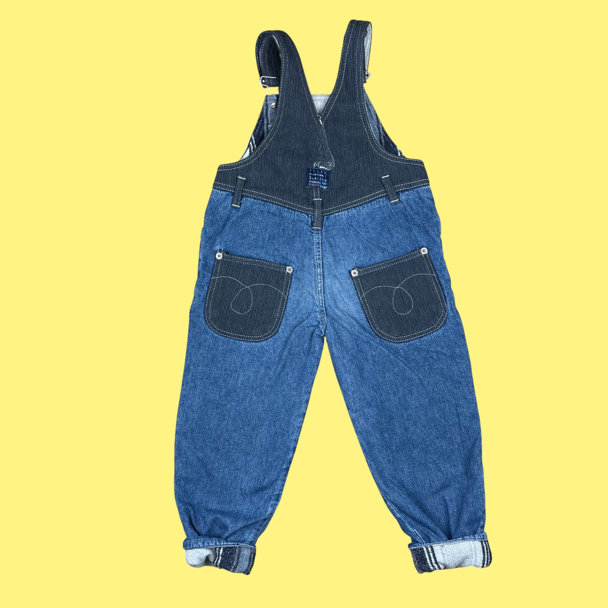 Salopette jean doublée vintage 4 ans
