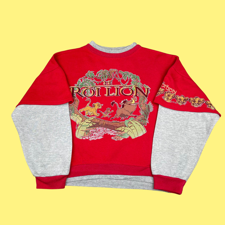 Sweat Roi Lion vintage 8 ans