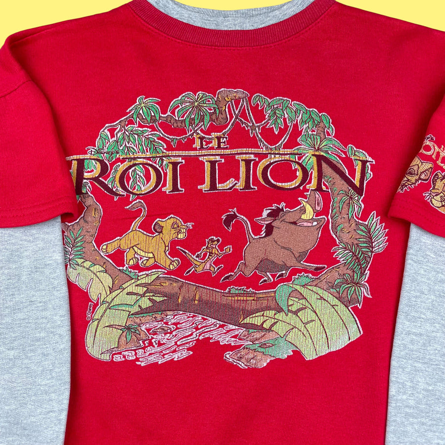 Sweat Roi Lion vintage 8 ans