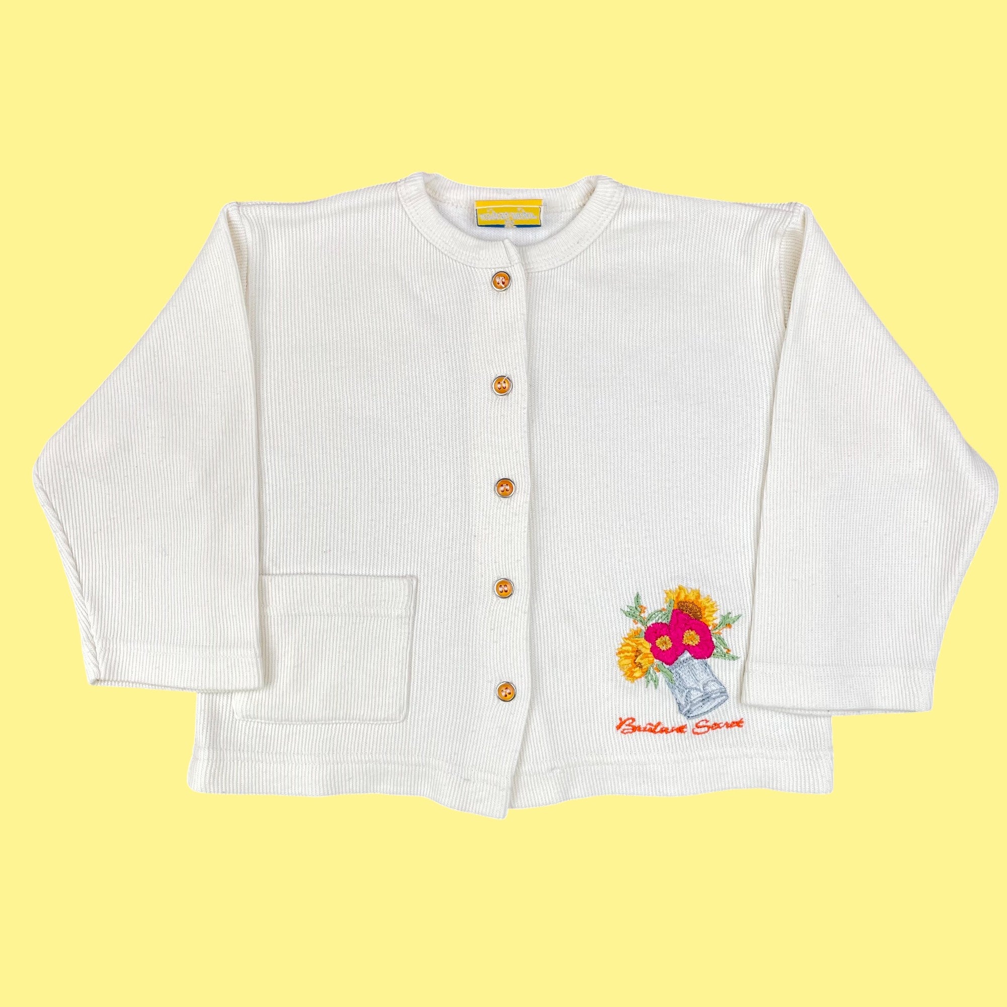Gilet fleur 2-3 ans