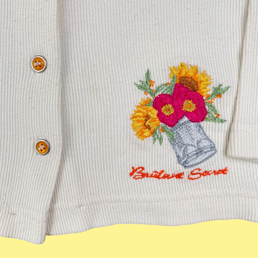 Gilet fleur 2-3 ans
