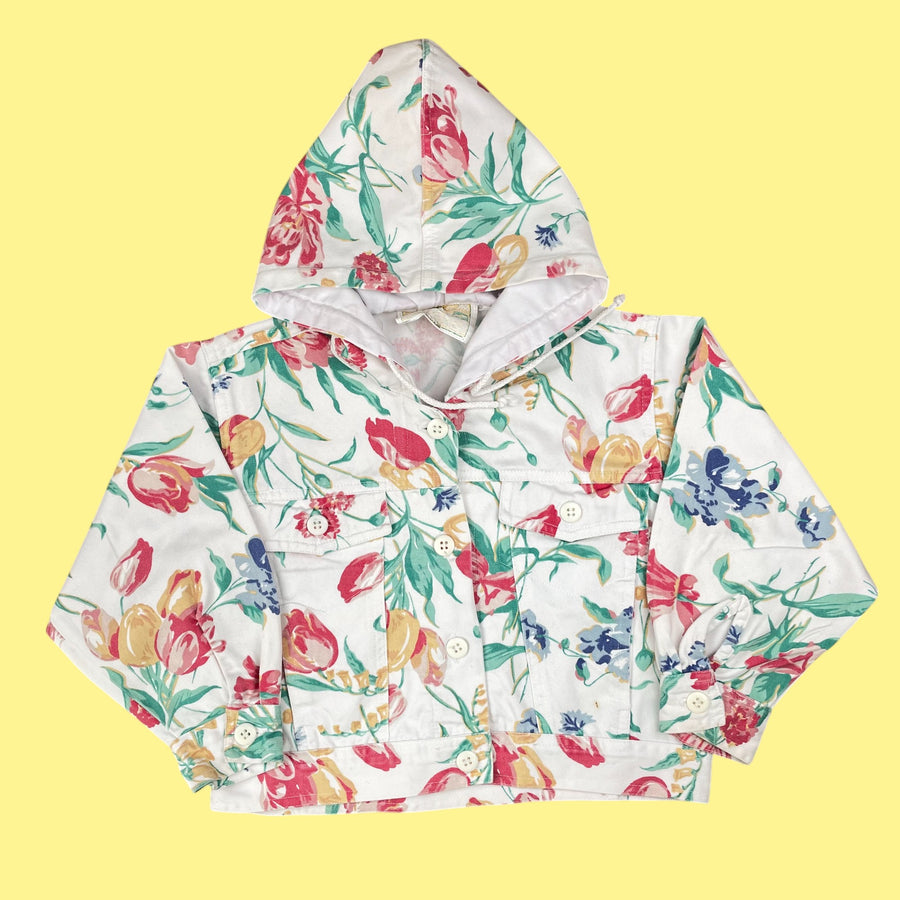 Veste jean fleurie 3 ans