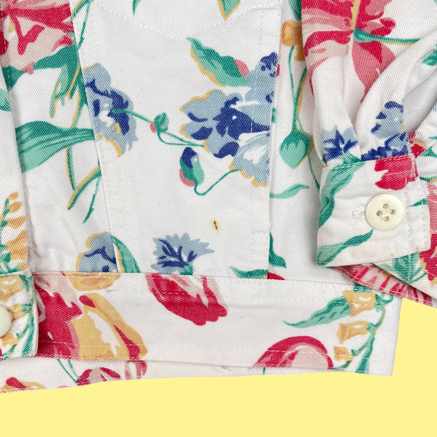 Veste jean fleurie 3 ans