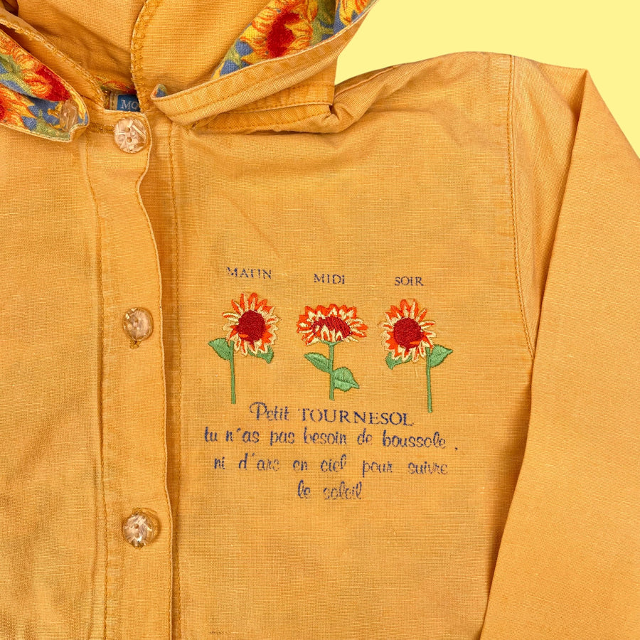 Veste tournesol vintage 4-5 ans et 6-7 ans