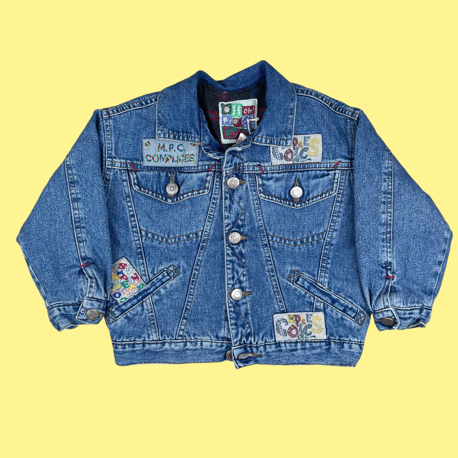 Veste en jean doublée vintage 2-3 ans