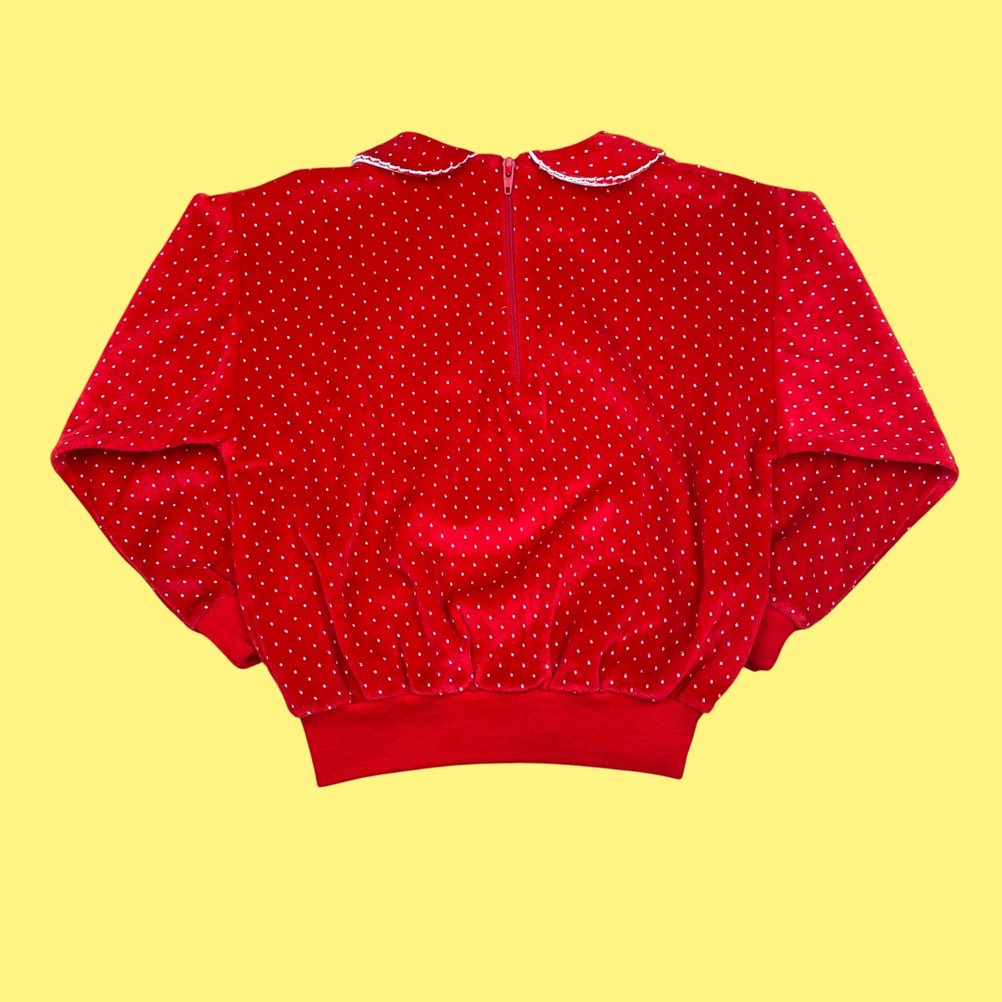 Ensemble velours deadstock fraises 18-24 mois et 5 ans