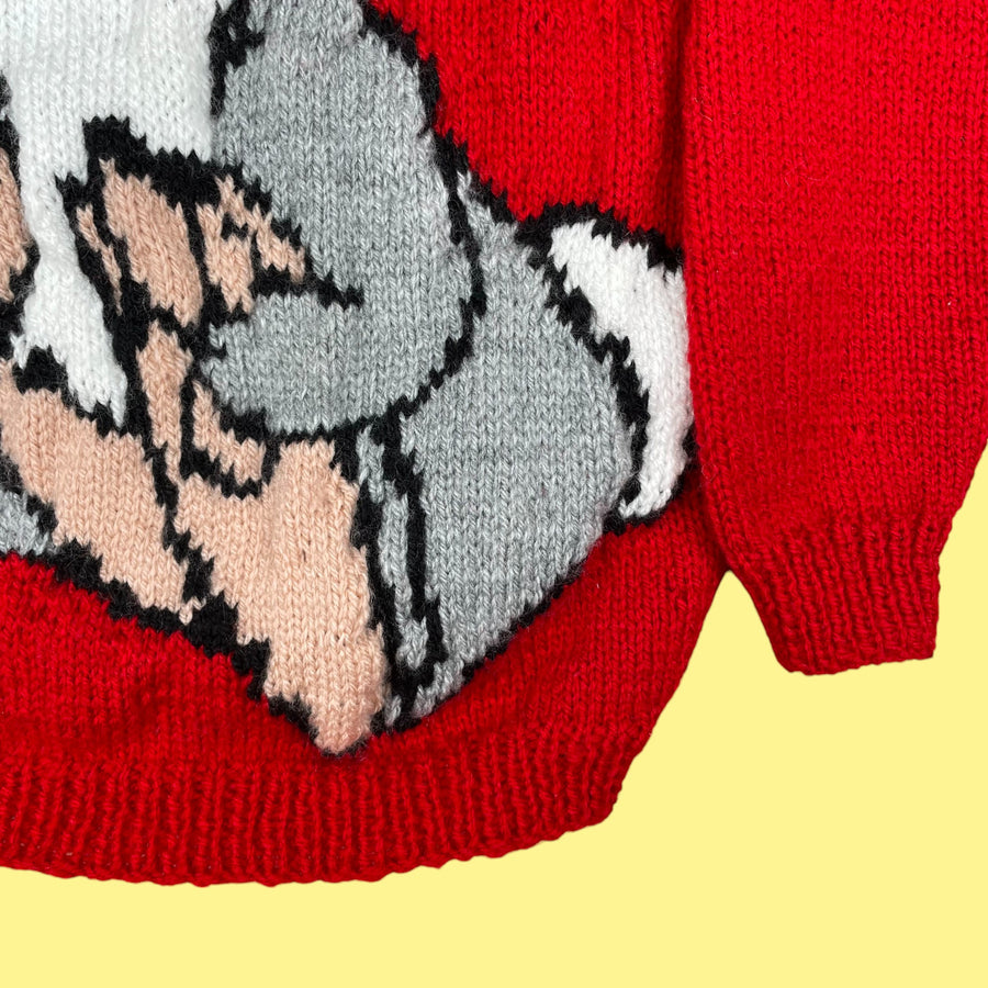 Pull fait main Panpan 8 ans