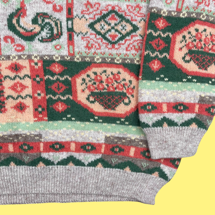 Pull vintage tout doux 6-7 ans