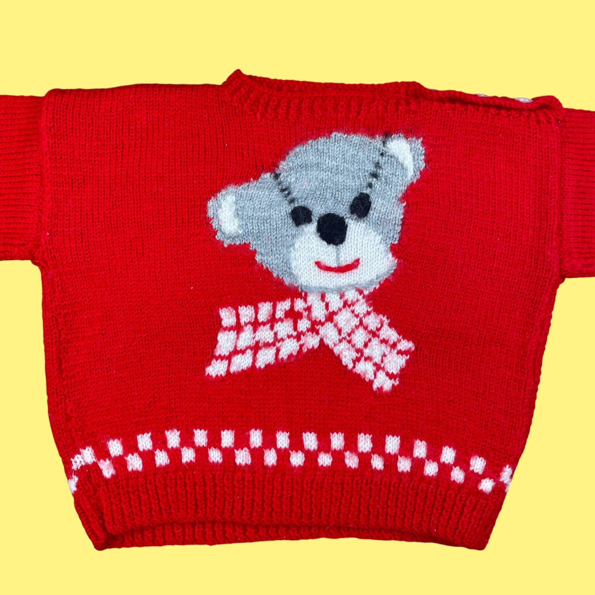 Pull vintage nounours 12 mois