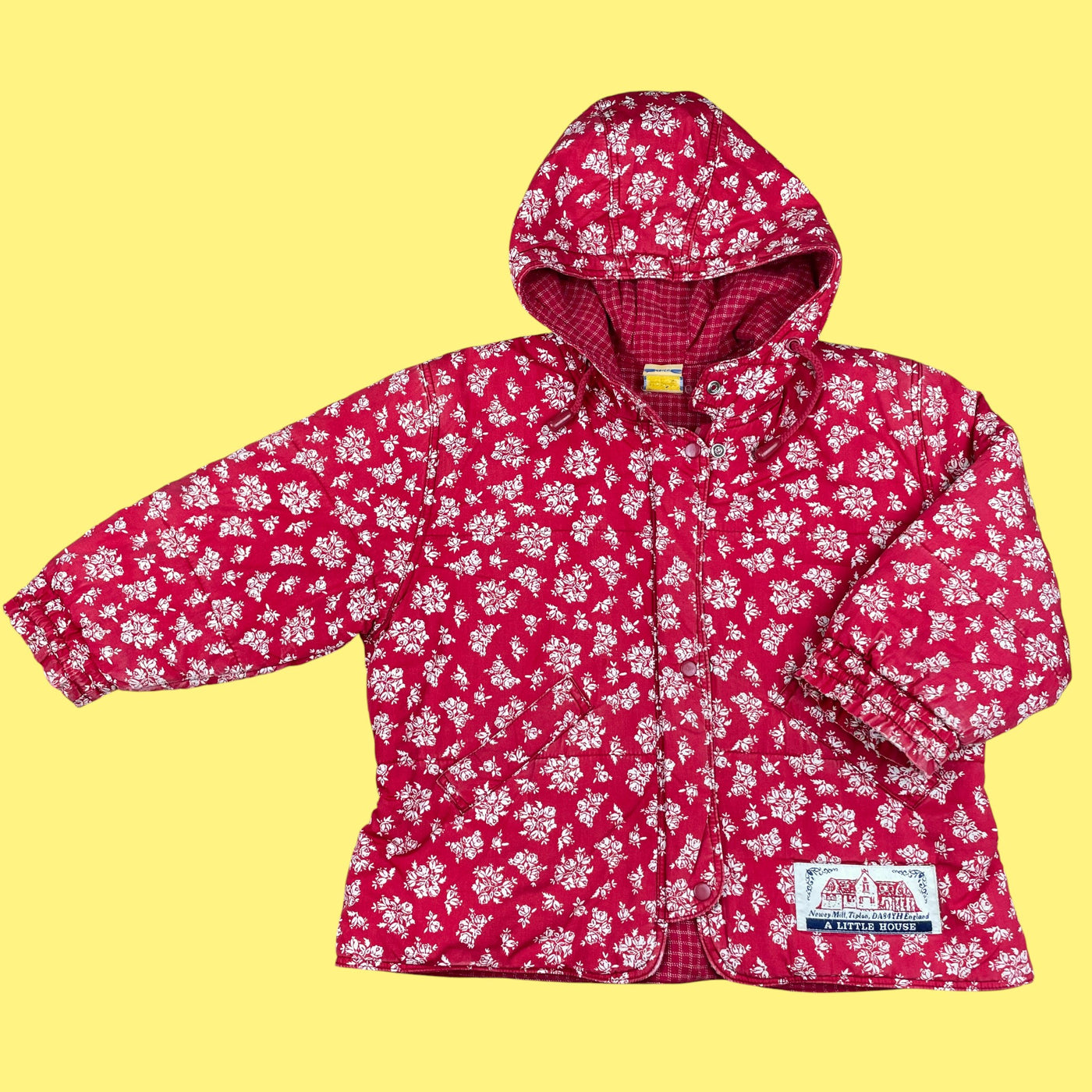 Manteau vintage petites fleurs 5 ans