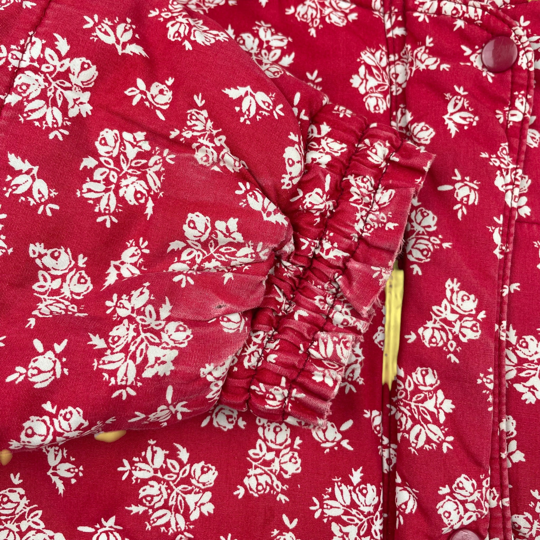 Manteau vintage petites fleurs 5 ans