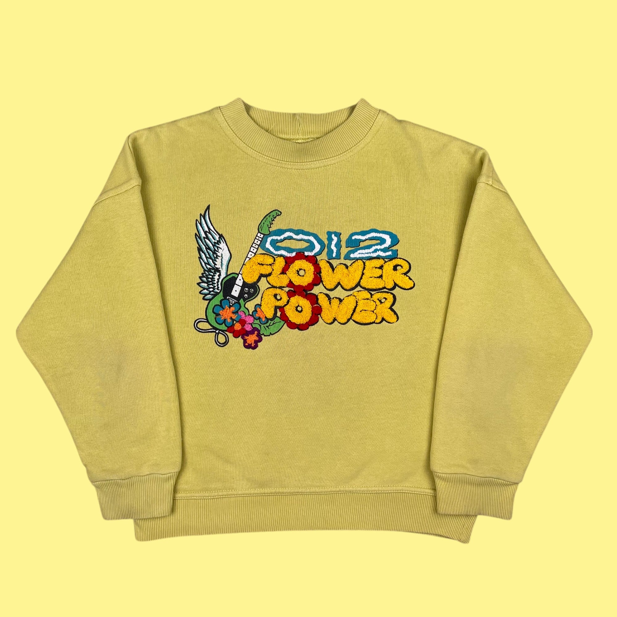 Sweat Benetton Flower power 6 ans