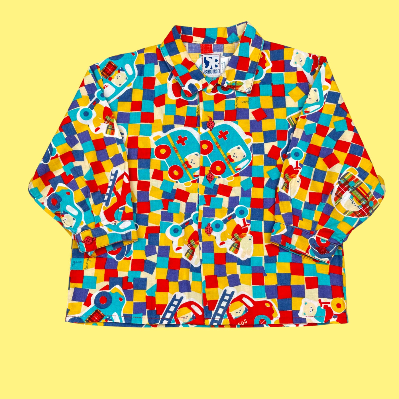 Chemise vintage damier 12 mois