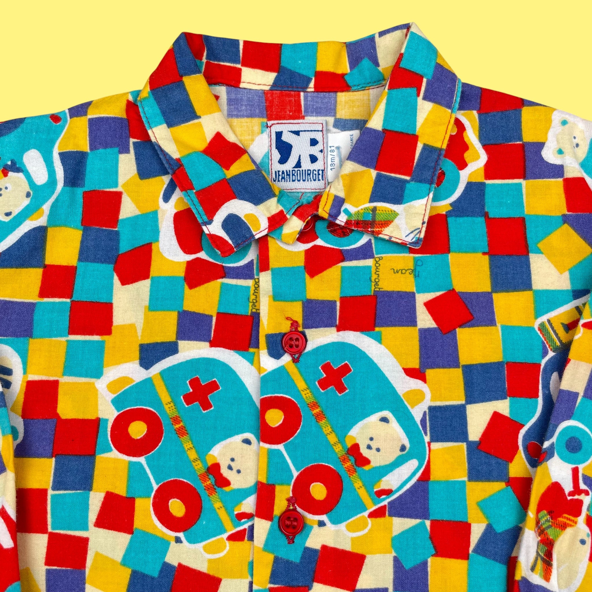 Chemise vintage damier 12 mois