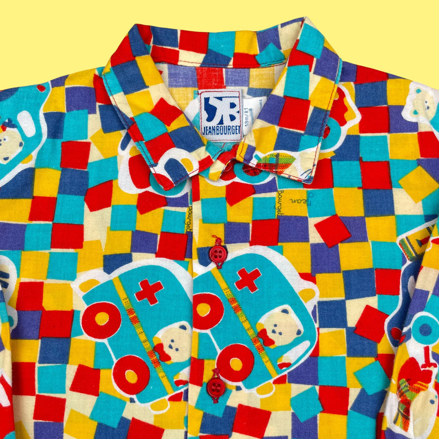 Chemise vintage damier 12 mois