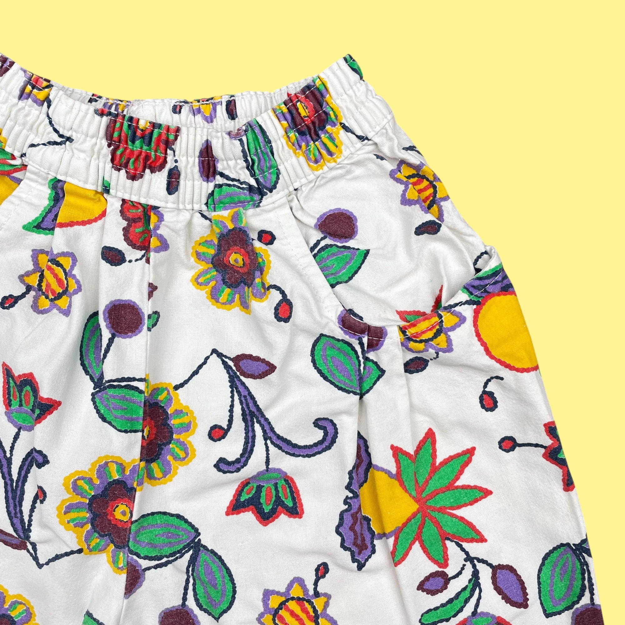 Short fleurs 4 ans