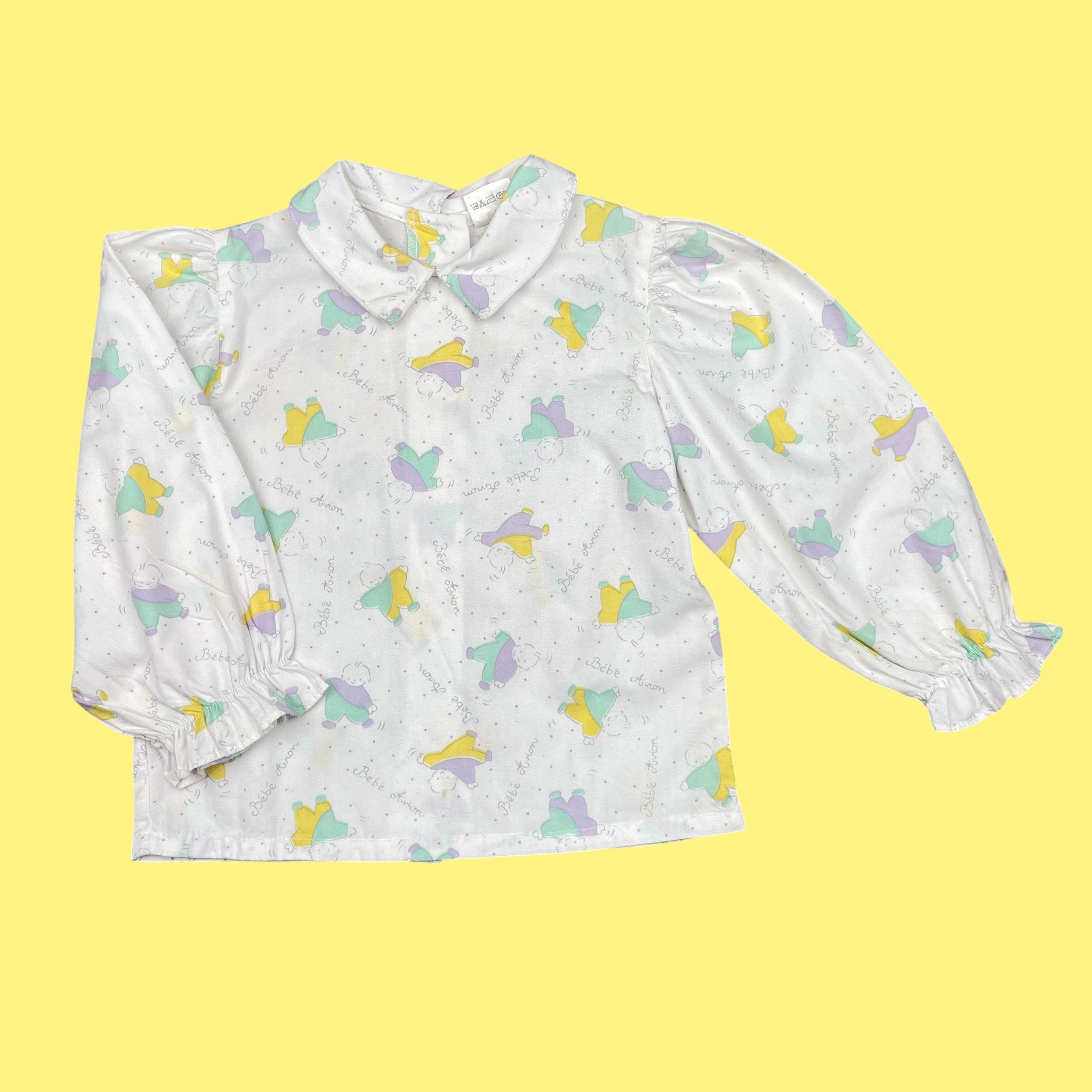 Chemisier pastel vintage 12-18 mois