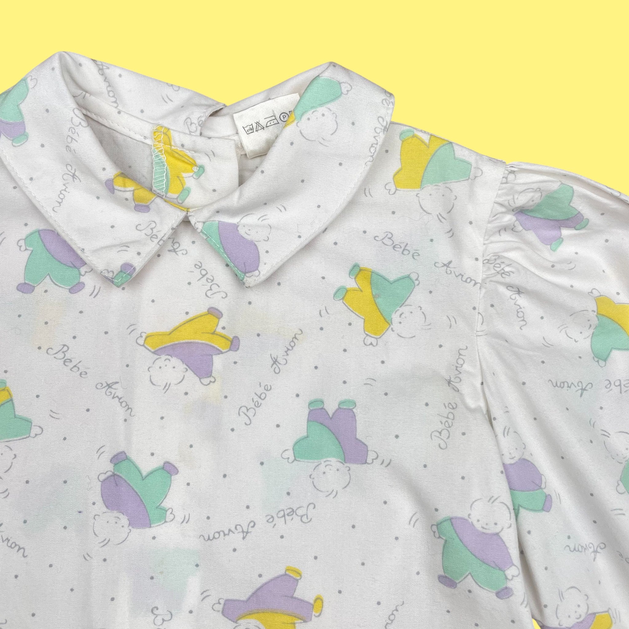 Chemisier pastel vintage 12-18 mois