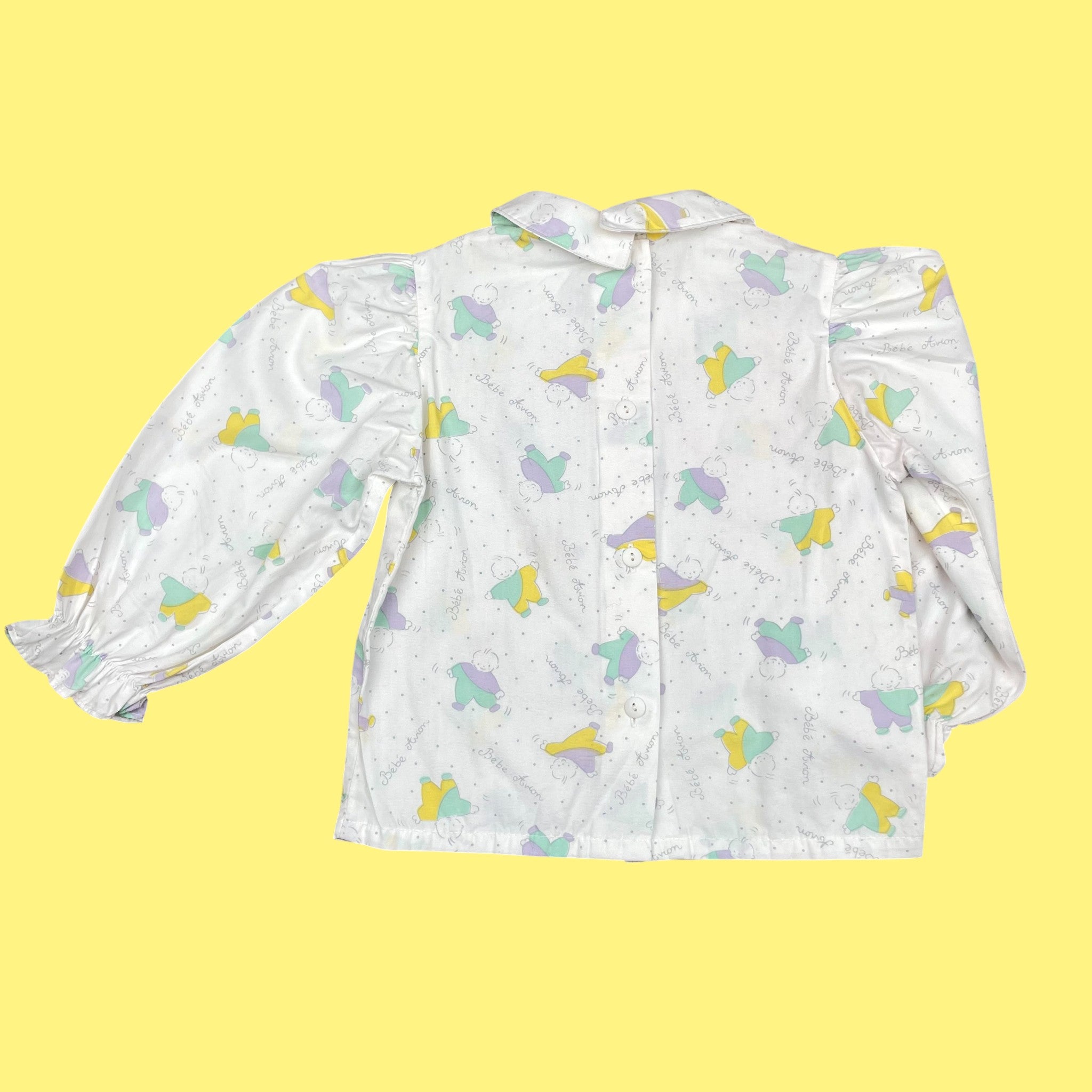 Chemisier pastel vintage 12-18 mois