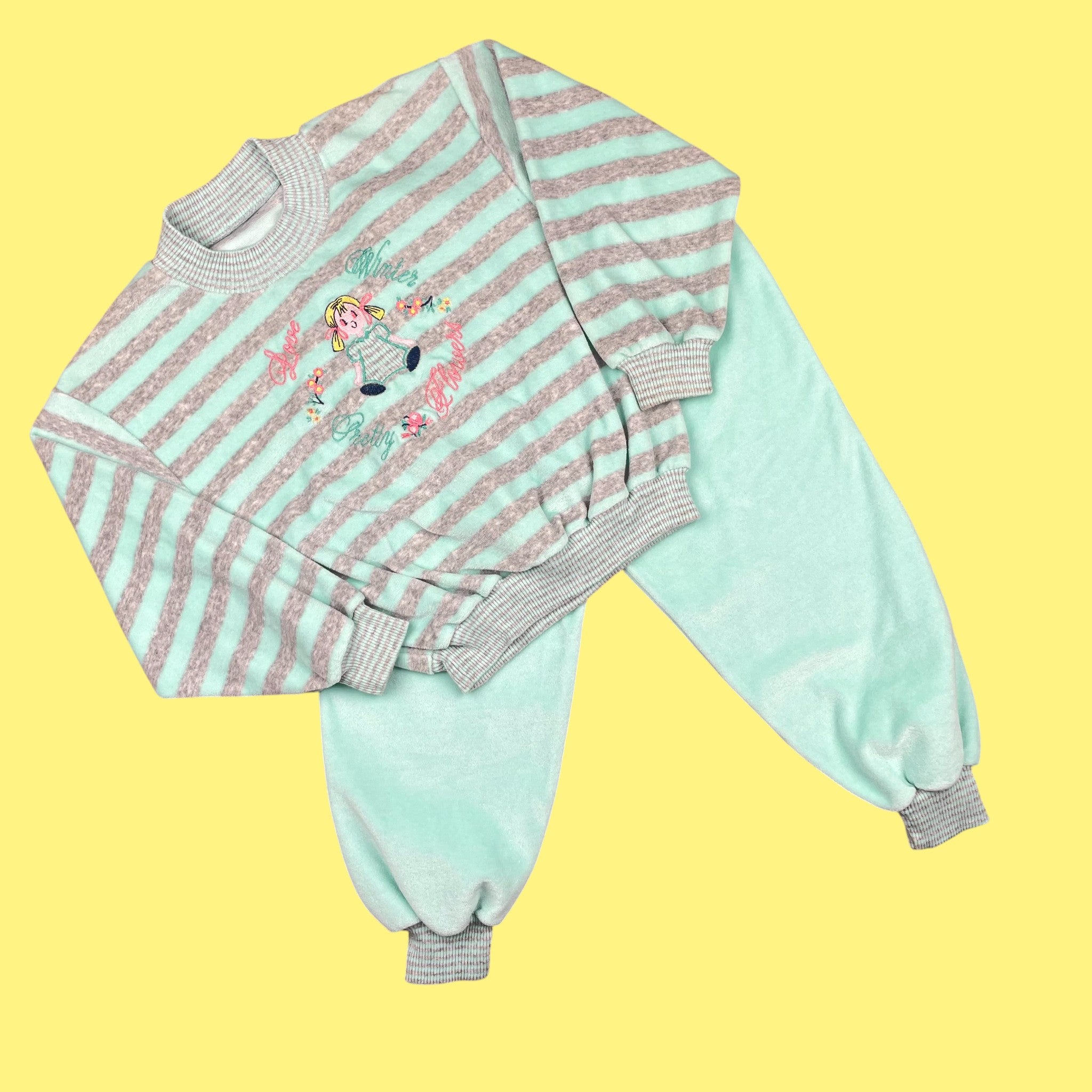 Ensemble velours vintage deadstock 4 et 5 ans