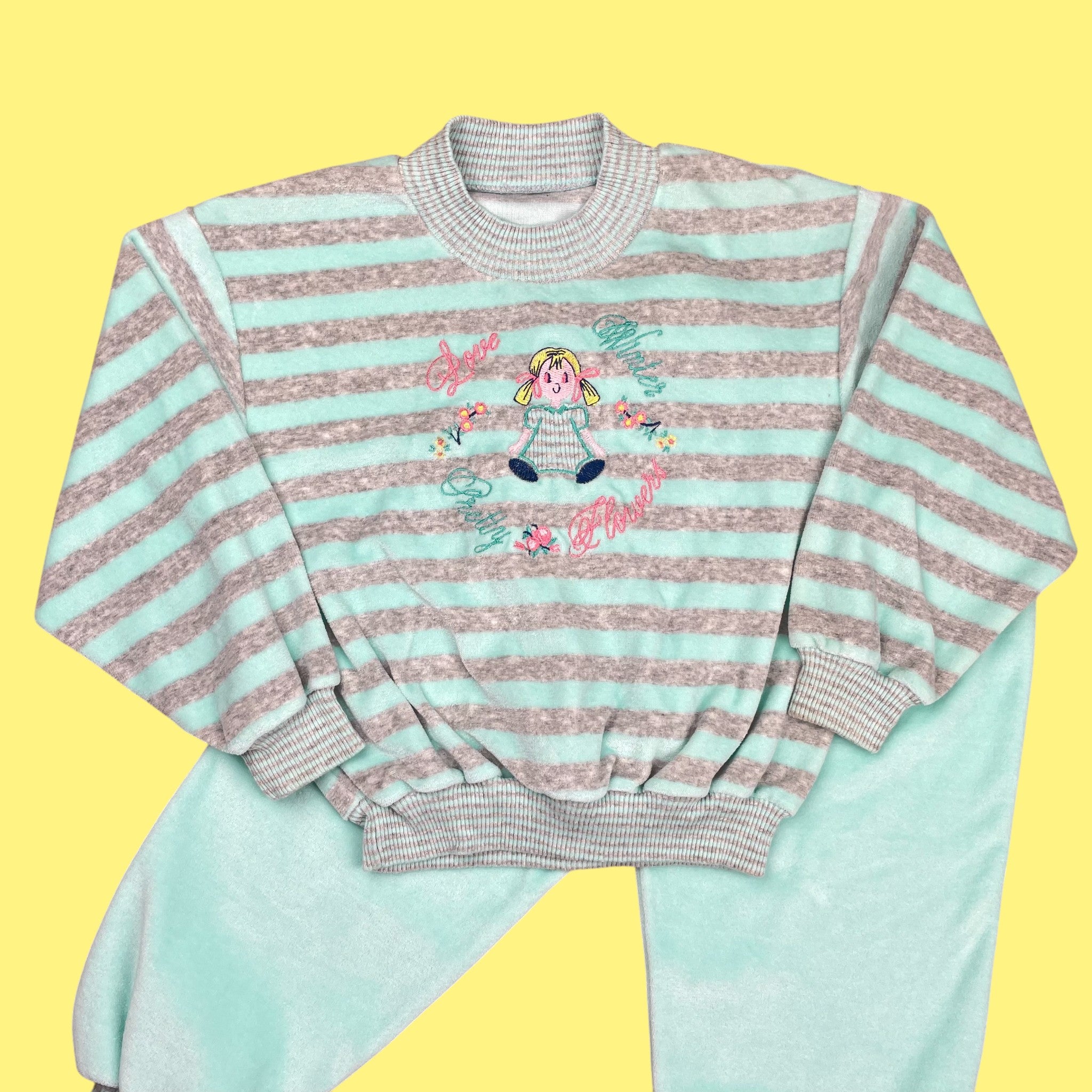 Ensemble velours vintage deadstock 4 et 5 ans