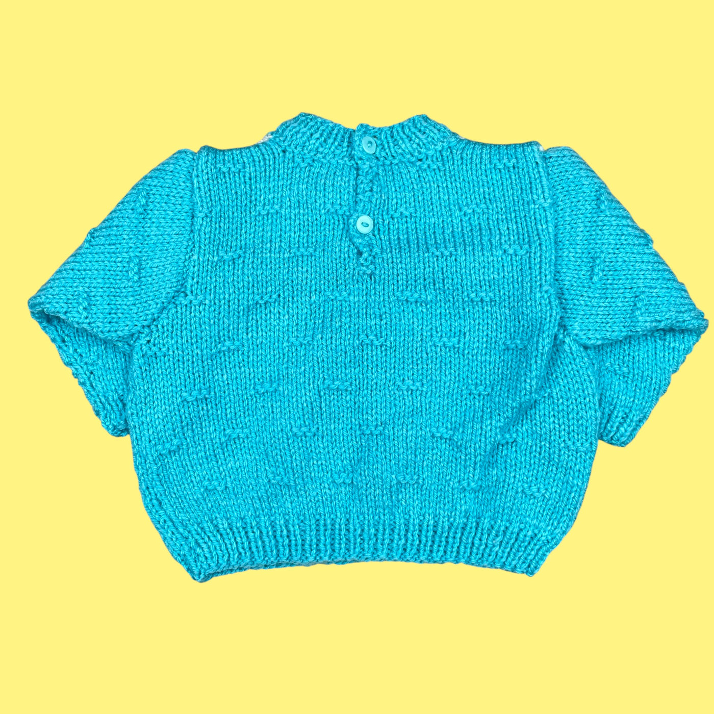 Pull fait main vintage 6-9 mois