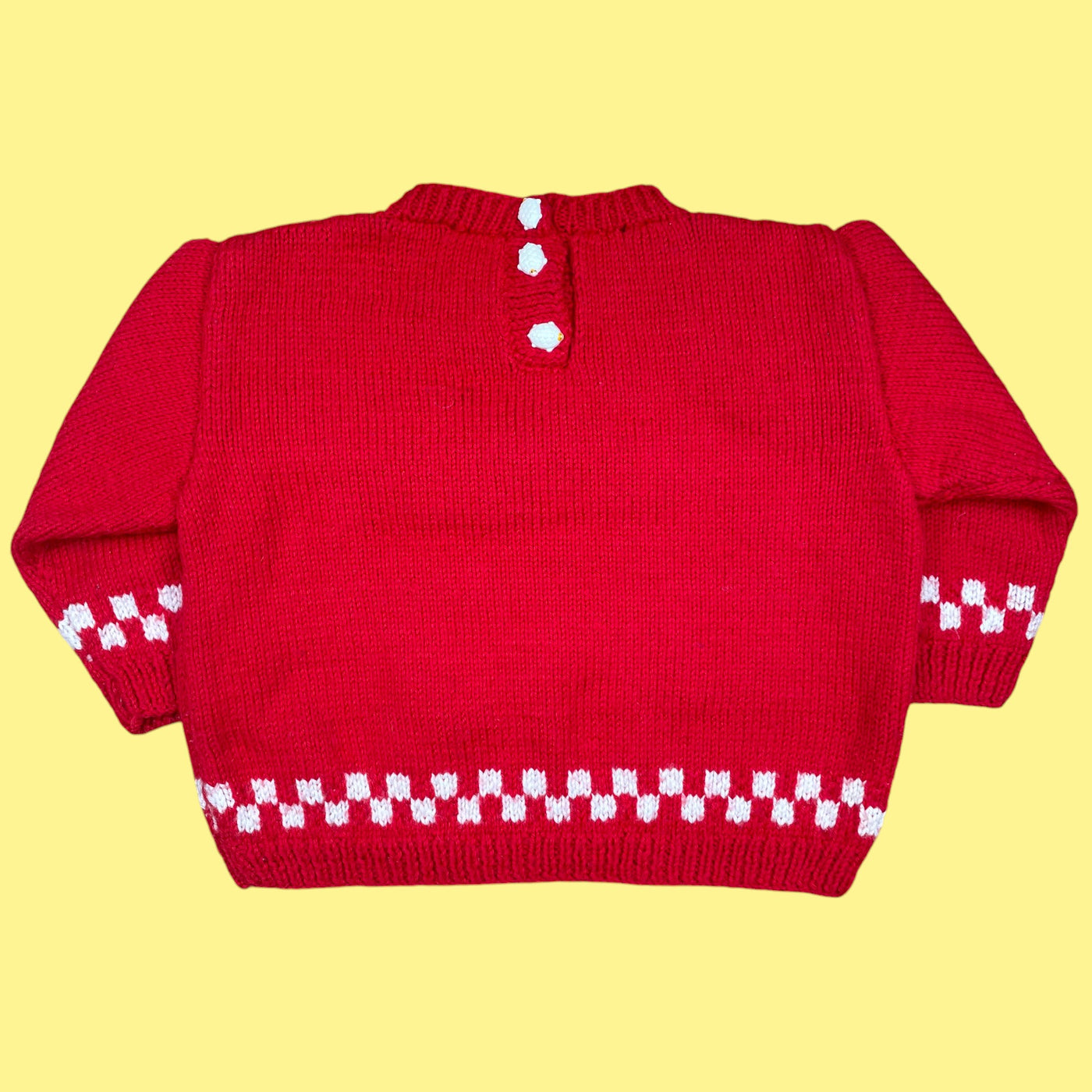 Pull fait main nounours 18 mois
