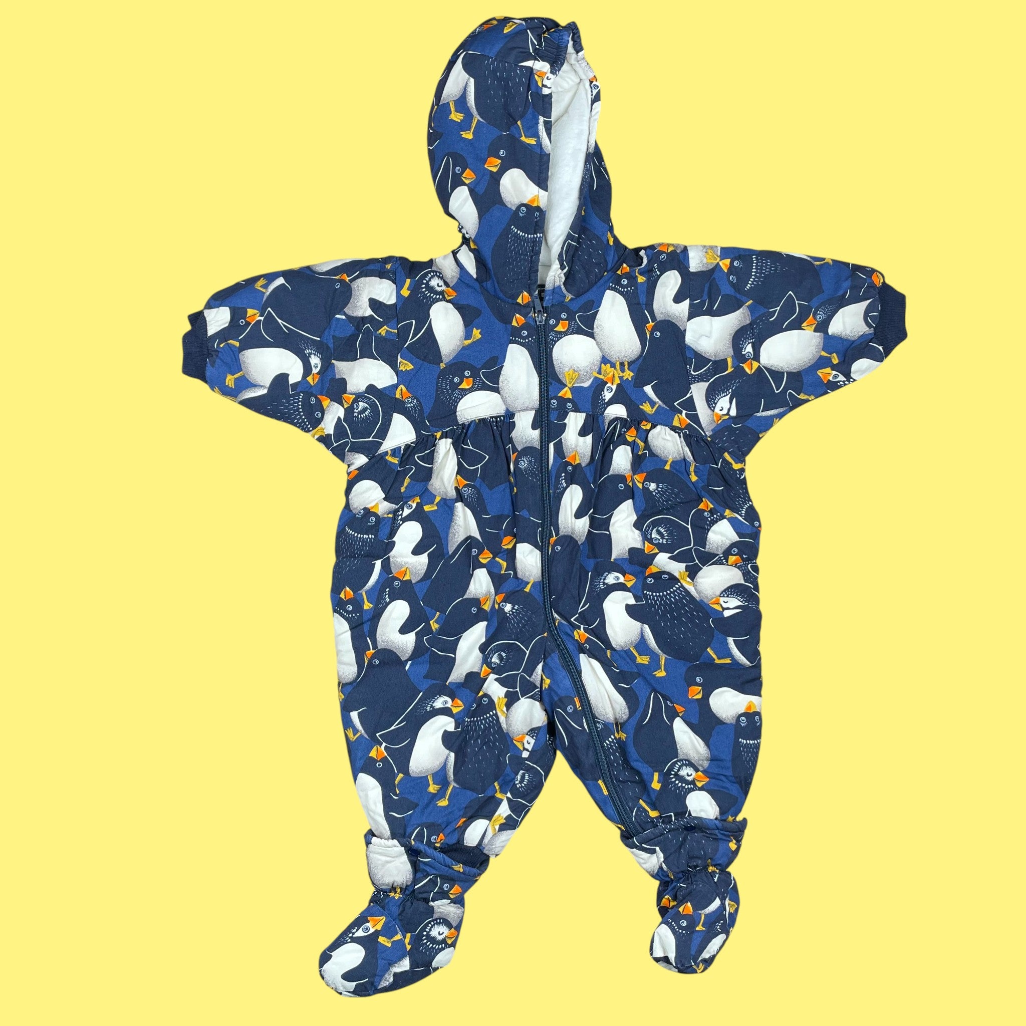 Combi-pilote vintage pingouins 6 mois