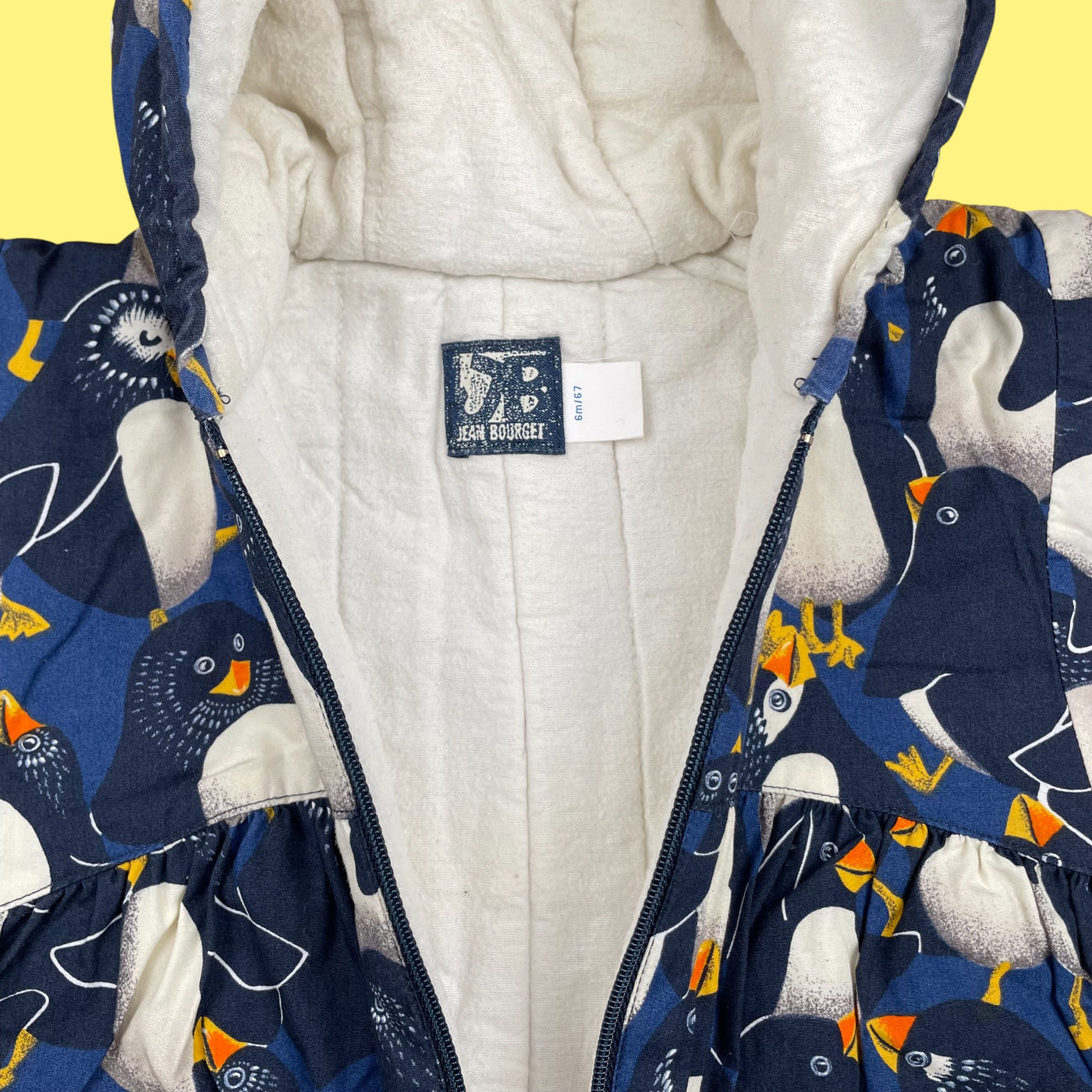 Combi-pilote vintage pingouins 6 mois