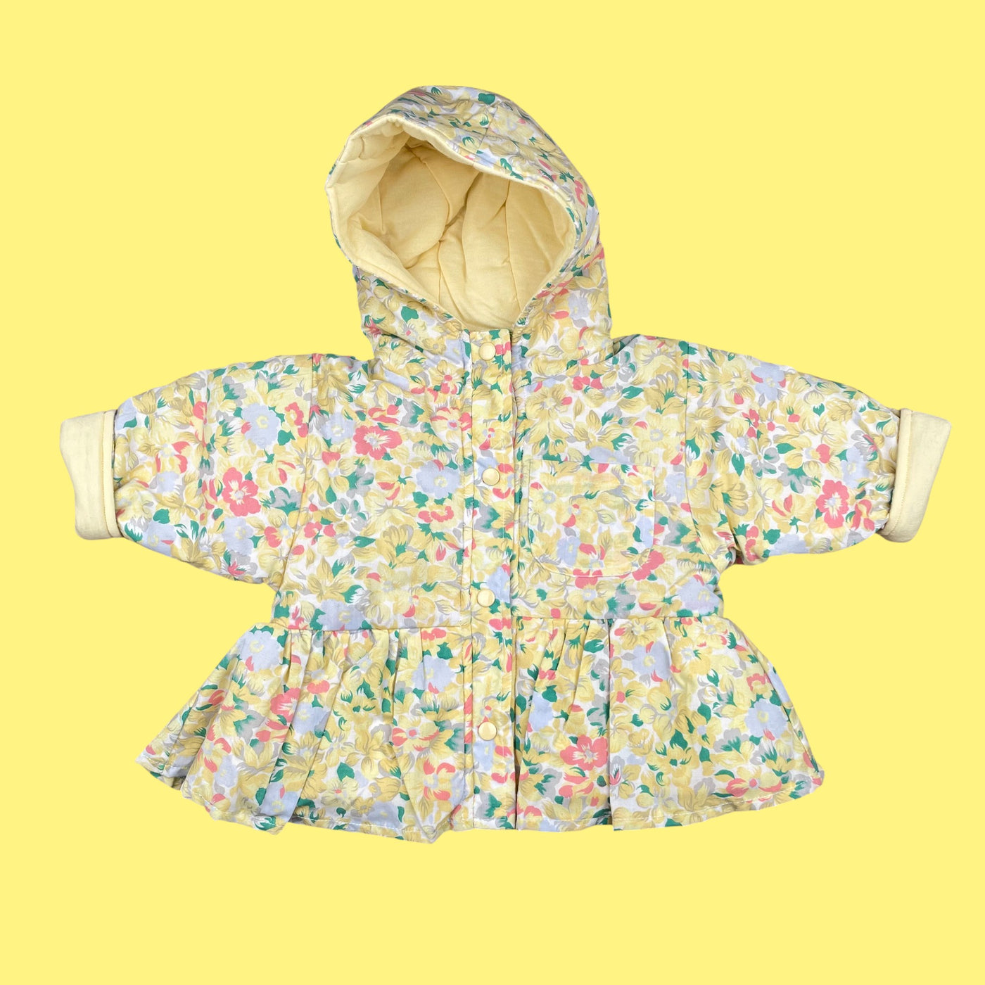 Manteau fleurie vintage 12 mois