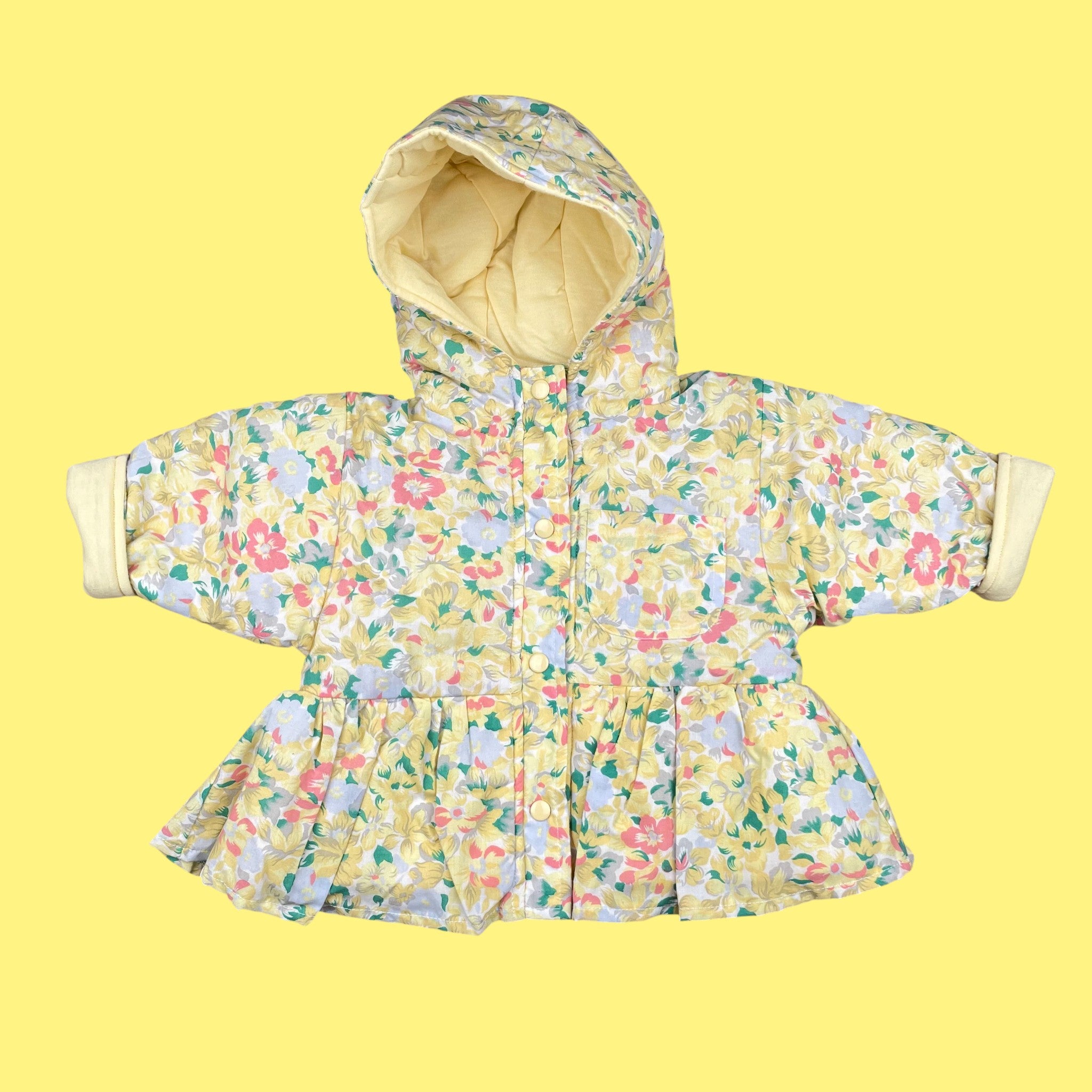 Manteau fleurie vintage 12 mois