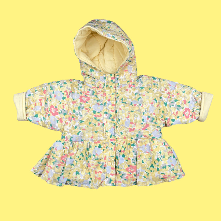 Manteau fleurie vintage 12 mois