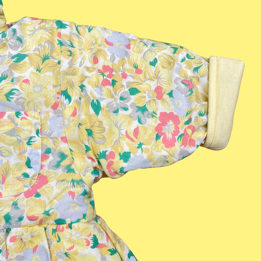 Manteau fleurie vintage 12 mois