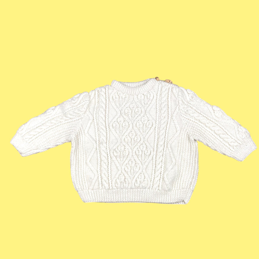 Pull fait main irlandais 2 ans