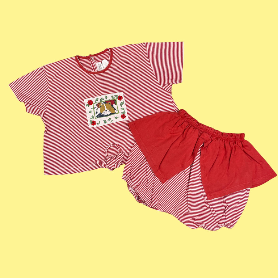 Ensemble vintage Catimini 6 mois et 2 ans