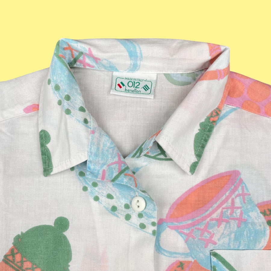 Chemisette Benetton vintage 7 ans