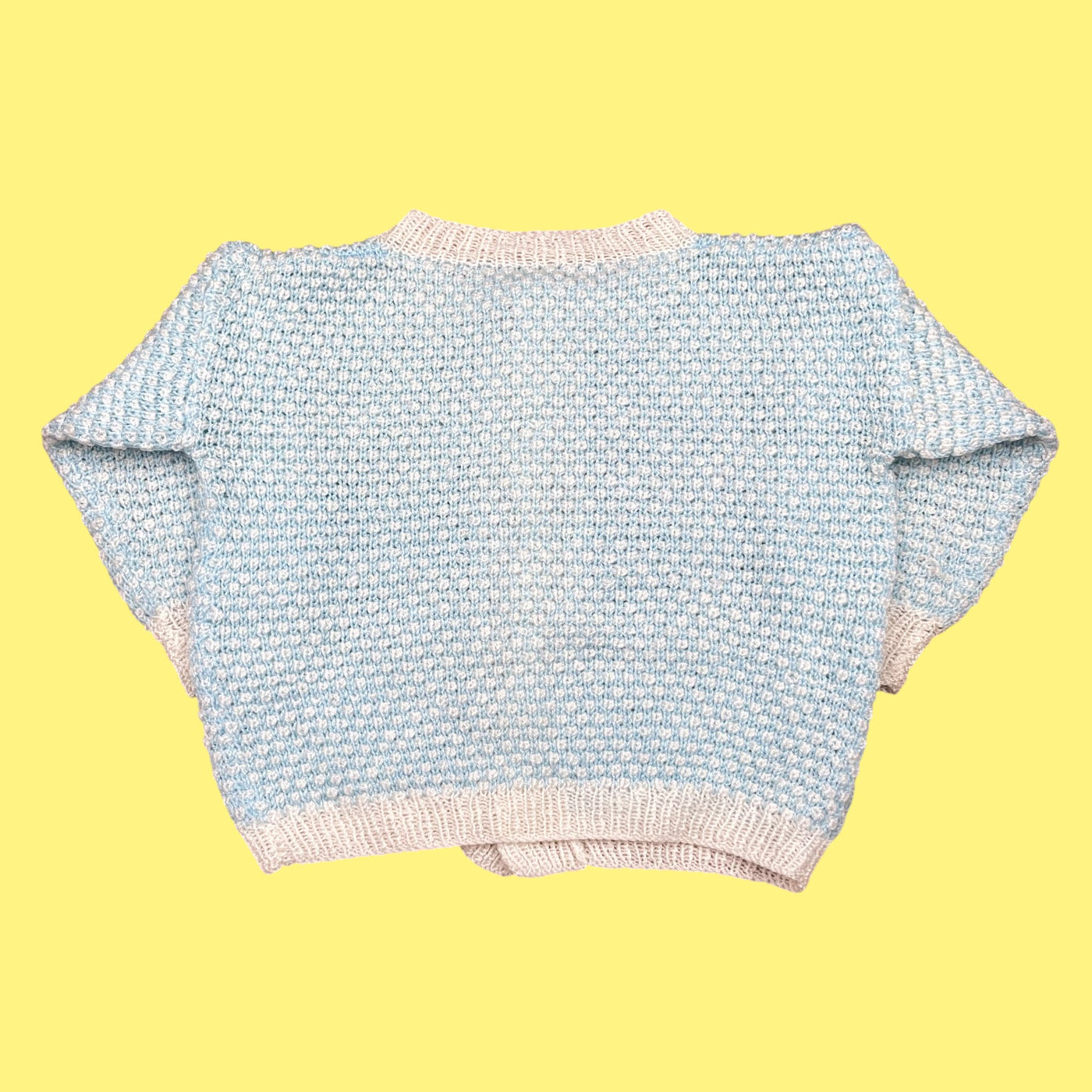 Gilet fait main coeur vintage 18-24 mois