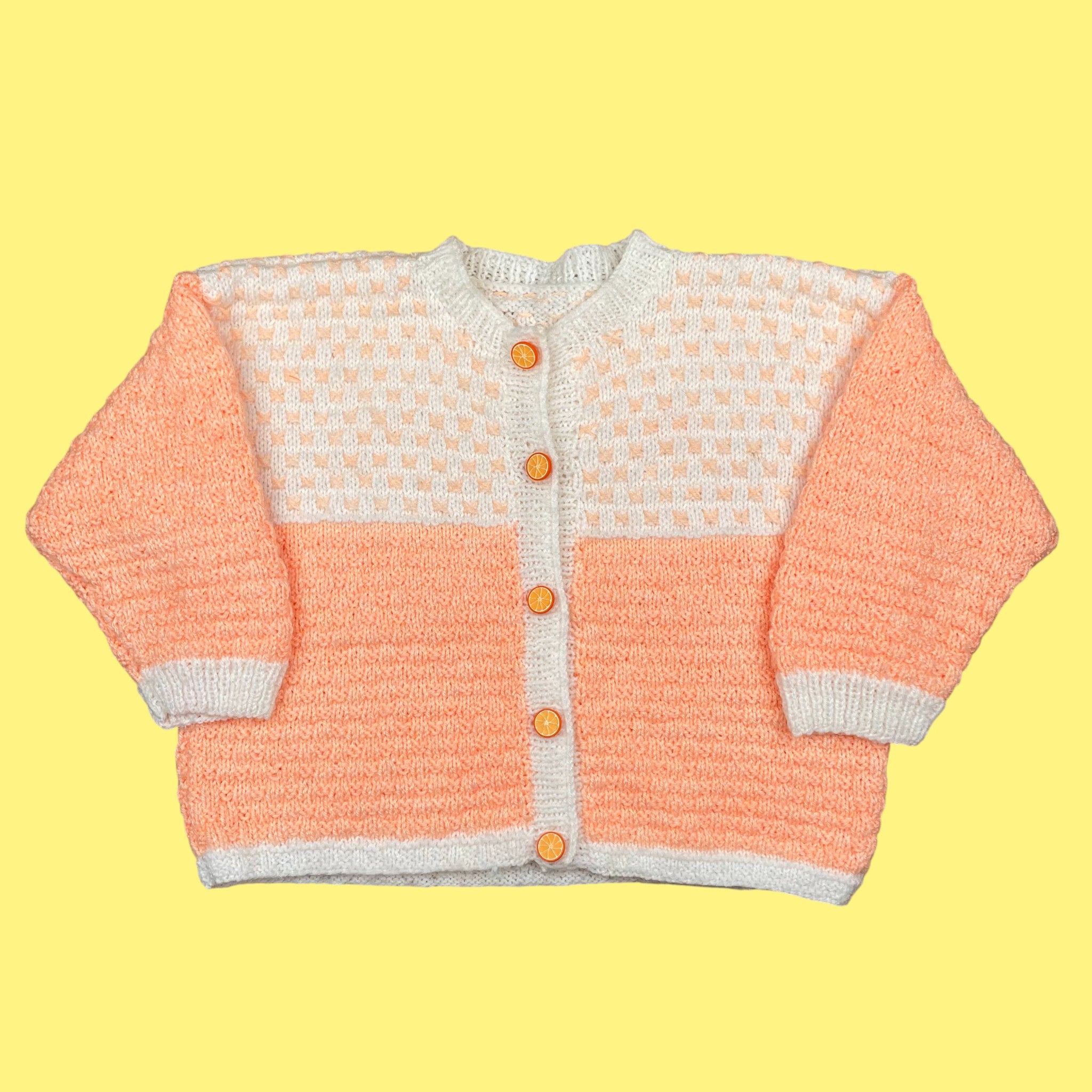 Gilet fait main 🍊 3 ans