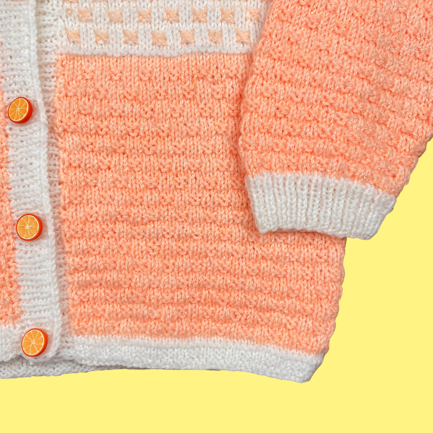 Gilet fait main 🍊 3 ans